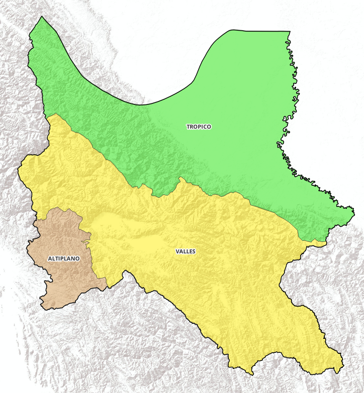Mapa pronóstico Cochabamba